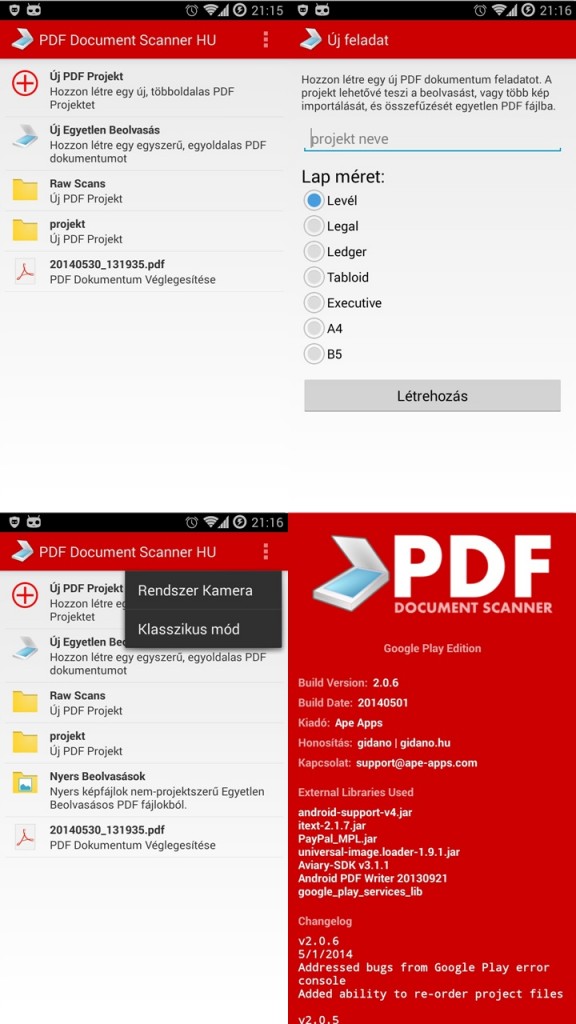 PDF Document Scanner - HU