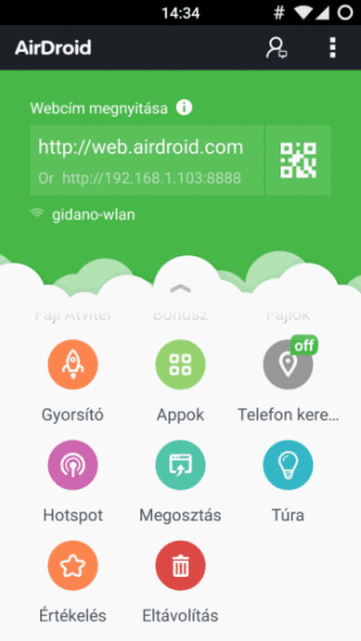 AirDroid Android - HU